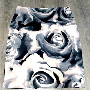 Floral pencil skirt